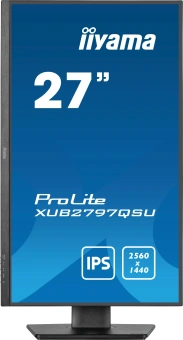 Монитор Iiyama 27" ProLite XUB2797QSU-B2 черный IPS LED 16:9 HDMI M/M матовая HAS Piv 300cd 178гр/178гр 2560x1440 100Hz DP 2K USB 5.7кг - купить недорого с доставкой в интернет-магазине