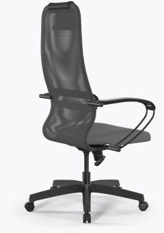 Кресло Метта SU-B-8 светло-серый сиденье светло-серый сетка с подголов. крестов. металл хром - купить недорого с доставкой в интернет-магазине