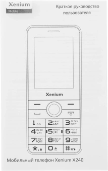 Мобильный телефон Xenium X240 черный моноблок 2Sim 2.4" 240x320 Nucleus 0.3Mpix GSM900/1800 MP3 FM microSD max32Gb - купить недорого с доставкой в интернет-магазине
