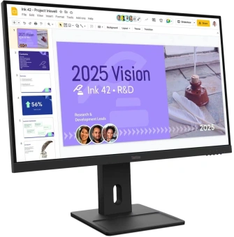 Монитор Lenovo 27" ThinkVision E27q-40 черный IPS LED 16:9 HDMI M/M матовая HAS Piv 350cd 178гр/178гр 2560x1440 100Hz DP QHD 6.2кг - купить недорого с доставкой в интернет-магазине