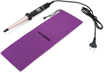 Щипцы Hyundai H-HC1410 40Вт черный макс.темп.:200С покрытие:керамико-турмалиновое - купить недорого с доставкой в интернет-магазине