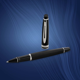 Ручка роллер Waterman Expert 3 (CWS0951880) Matte Black CT F черн. черн. подар.кор. - купить недорого с доставкой в интернет-магазине