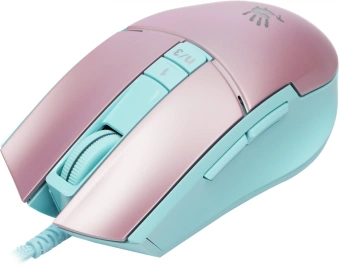 Мышь A4Tech Bloody L65 Max розовый/голубой оптическая 12000dpi USB 6but (L65 MAX/SKY PINK) - купить недорого с доставкой в интернет-магазине