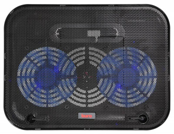 Подставка для ноутбука Buro BU-LCP140-B214H 14" 338x255x22мм 1xUSB 2x 140ммFAN 480г металлическая сетка/пластик черный - купить недорого с доставкой в интернет-магазине