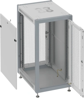 Шкаф коммутационный Sysmatrix (SL 6615.733) напольный 15U 600x600мм пер.дв.перфор. задн.дв.перфор. 800кг серый 450мм 37кг 800мм IP20 металл - купить недорого с доставкой в интернет-магазине