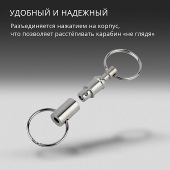 Карабин для ключей Victorinox 4.1835 серебристый - купить недорого с доставкой в интернет-магазине