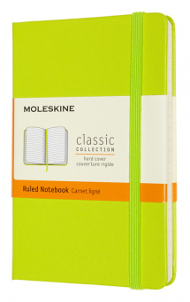 Блокнот Moleskine CLASSIC MM710C2 Pocket 90x140мм 192стр. линейка твердая обложка лайм - купить недорого с доставкой в интернет-магазине