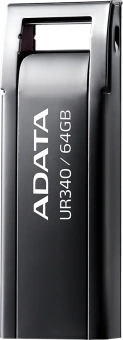 Флеш Диск A-Data 64GB UR340 AROY-UR340-64GBK USB3.2 черный - купить недорого с доставкой в интернет-магазине