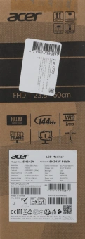Монитор Acer 23.8" SH242YP1bih черный IPS LED 1ms 16:9 HDMI матовая HAS Piv 250cd 178гр/178гр 1920x1080 144Hz FreeSync VGA FHD 2.41кг - купить недорого с доставкой в интернет-магазине