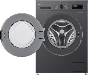 Стиральная машина LG F2Y1WS6J класс: A загр.фронтальная макс.:6.5кг темно-серый инвертер - купить недорого с доставкой в интернет-магазине