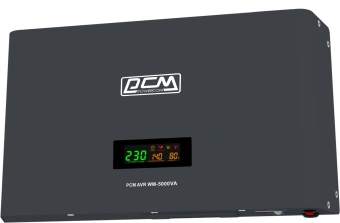Стабилизатор напряжения Powercom WM-5000VA 4000Вт 5000ВА графитовый - купить недорого с доставкой в интернет-магазине