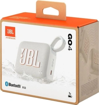 Колонка порт. JBL GO 4 белый 4.2W 1.0 BT 850mAh (JBLGO4WHT) - купить недорого с доставкой в интернет-магазине