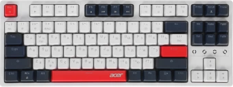 Клавиатура Acer OKW305 механическая белый USB for gamer LED (ZL.KBDCC.01W) кабель 1.8м - купить недорого с доставкой в интернет-магазине