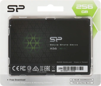 Накопитель SSD Silicon Power SATA-III 256GB SP256GBSS3A56B25 Ace A56 2.5" - купить недорого с доставкой в интернет-магазине