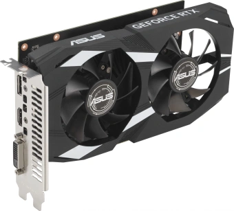 Видеокарта Asus PCI-E 4.0 DUAL-RTX3050-O6G NVIDIA GeForce RTX 3050 6Gb 96bit GDDR6 1507/14000 DVIx1 HDMIx1 DPx3 HDCP Ret - купить недорого с доставкой в интернет-магазине