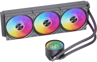 Система водяного охлаждения Bloody LC-11 ARGB Soc-AM5/AM4/1200/1700/1851 черный 4-pin 20-35dB Al+Cu 300W Ret (LC-11-ARGB360-BK) - купить недорого с доставкой в интернет-магазине