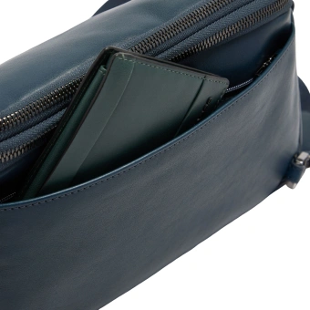 Сумка кросс-боди мужская Piquadro Victor CA7175W143/BLU синяя натур.кожа - купить недорого с доставкой в интернет-магазине