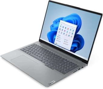 Ноутбук Lenovo Thinkbook 16 G6 IRL Core i7 1355U 32Gb SSD1Tb Intel Iris Xe graphics 16" IPS WUXGA (1920x1200) Windows 11 Professional grey WiFi BT Cam (21KH00SVUS) - купить недорого с доставкой в интернет-магазине