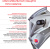 Маска сварщика Fubag IR 9-13C S филь.:хамел. см.экр.95x36мм серебристый (38076) - купить недорого с доставкой в интернет-магазине