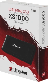 Накопитель SSD Kingston USB-C 1TB SXS1000/1000G XS1000 1.8" черный - купить недорого с доставкой в интернет-магазине