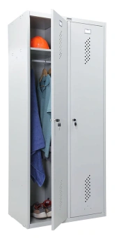 Шкаф для одежды Практик LS 21-80 прямой 813x500x1830мм серый (S23099552102) - купить недорого с доставкой в интернет-магазине