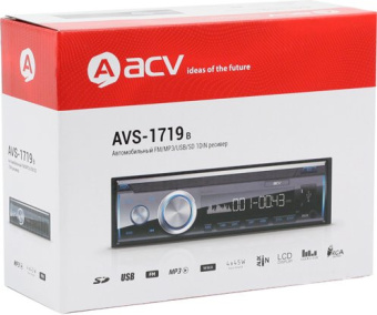 Автомагнитола ACV AVS-1719B 1DIN 4x50Вт (30945) - купить недорого с доставкой в интернет-магазине