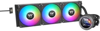 Система водяного охлаждения Thermaltake TH420 V2 Ultra EX ARGB Soc-AM5/AM4/1200/1700/1851 черный 4-pin 30.7dB Al+Cu LCD Ret (CL-W417-PL14SW-A) - купить недорого с доставкой в интернет-магазине