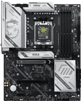 Материнская плата MSI MAG X870E GAMING MAX WIFI Socket AM5 AMD X870E 4xDDR5 ATX AC`97 8ch(7.1) 5Gigabit RAID+HDMI - купить недорого с доставкой в интернет-магазине