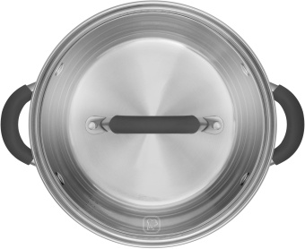 Кастрюля Rondell Flamme RDS-025 5.7л. d=24см (с крышкой) стальной - купить недорого с доставкой в интернет-магазине