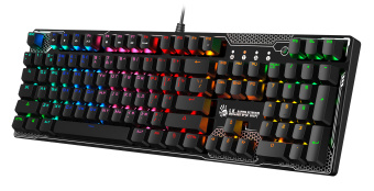Клавиатура A4Tech B810R Battlefield механическая черный USB for gamer LED (B810R (BATTLEFIELD)) кабель 1.8м - купить недорого с доставкой в интернет-магазине