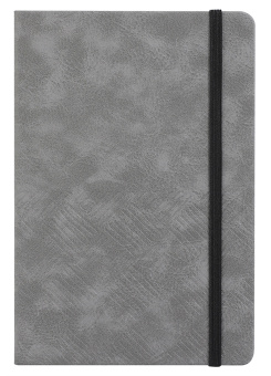 Блокнот Deli EN123LGREY A5 210х143мм искусст. кожа 80л линейка твердая обложка серый - купить недорого с доставкой в интернет-магазине