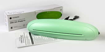 Ламинатор Heleos ЛМ-А4РЗ зеленый/черный A4 (75-150мкм) 25см/мин (2вал.) лам.фото - купить недорого с доставкой в интернет-магазине