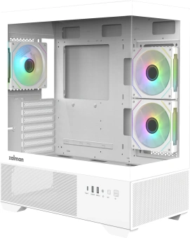 Корпус Zalman Chronix V2 белый без БП ATX 6x120mm 2x140mm 1xUSB2.0 1xUSB3.0 audio bott PSU - купить недорого с доставкой в интернет-магазине