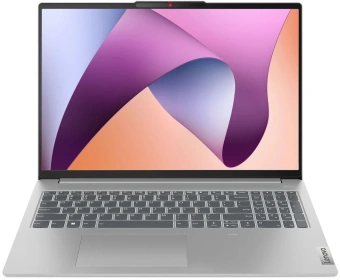 Ноутбук Lenovo IdeaPad Slim 5 16ABR8 Ryzen 5 7430U 16Gb SSD512Gb AMD Radeon 16" IPS WUXGA (1920x1200) noOS l.grey WiFi BT Cam (82XG0096RK) - купить недорого с доставкой в интернет-магазине