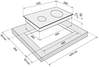 Индукционная варочная поверхность Krona Vento 30 BL V1 черный - купить недорого с доставкой в интернет-магазине