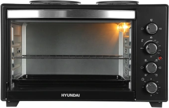 Мини-печь Hyundai MIO-HY099 45л. 1600Вт черный - купить недорого с доставкой в интернет-магазине
