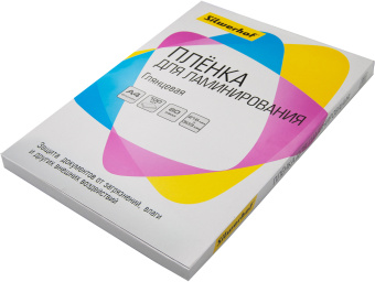 Пленка для ламинирования Silwerhof 80мкм A4 (100шт) глянцевая 216x303мм (4410019) - купить недорого с доставкой в интернет-магазине