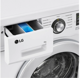 Стиральная машина LG F1096ND3 класс: A загр.фронтальная макс.:6кг белый инвертор - купить недорого с доставкой в интернет-магазине