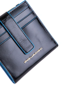 Чехол для кредитных карт Piquadro Blue Square PP6843B2R/N черный натур.кожа - купить недорого с доставкой в интернет-магазине