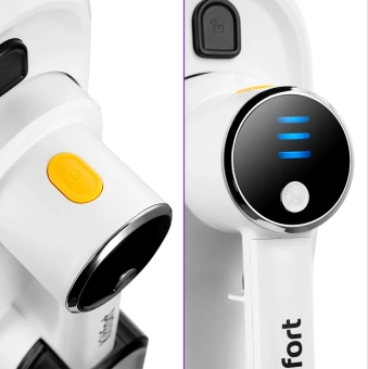 Швабра паровая Kitfort КТ-1072 1300Вт белый/черный - купить недорого с доставкой в интернет-магазине