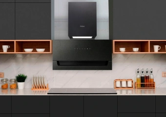 Вытяжка каминная Haier HVX-W682CB черный управление: сенсорное (1 мотор) - купить недорого с доставкой в интернет-магазине