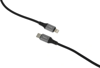 Кабель Hoco X86 iP Spear PD X86 IP USB Type-C (m)-Lightning (m) 1м черный коробка - купить недорого с доставкой в интернет-магазине