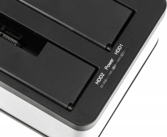 Док-станция для HDD AgeStar 3UBT8 SATA III USB3.0 пластик/алюминий серебристый 2 - купить недорого с доставкой в интернет-магазине