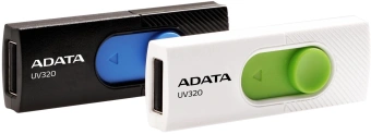 Флеш Диск A-Data 128GB UV320 AUV320-128G-RBKBL USB3.2 черный - купить недорого с доставкой в интернет-магазине