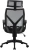 Кресло Cactus CS-MC414-BK черный сетка/ткань с подголов. крестов. пластик - купить недорого с доставкой в интернет-магазине