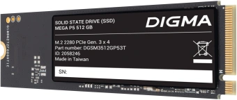 Накопитель SSD Digma PCIe 3.0 x4 512GB DGSM3512GP53T Mega P5 M.2 2280 - купить недорого с доставкой в интернет-магазине