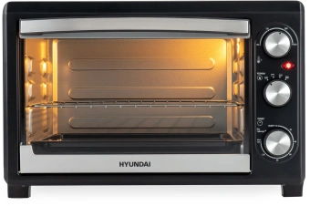 Мини-печь Hyundai MIO-HY073 26л. 1500Вт серебристый/черный - цена, купить или заказать с доставкой в интернет-магазине Мини-печь Hyundai MIO-HY073 26л. 1500Вт серебристый/черный - купить недорого с доставкой в интернет-магазине
