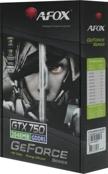 Видеокарта Afox PCI-E 3.0 AF750-2048D5H6-V3 NVIDIA GeForce GTX 750 2Gb 128bit GDDR5 1020/5000 DVIx1 HDMIx1 CRTx1 HDCP oem - купить недорого с доставкой в интернет-магазине