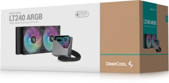 Система водяного охлаждения Deepcool LT240 ARGB Soc-AM5/AM4/1151/1200/1700 черный 4-pin 28.2-32.9dB Al 1504gr Ret (R-LT240-BKAMNC-G-1) - купить недорого с доставкой в интернет-магазине