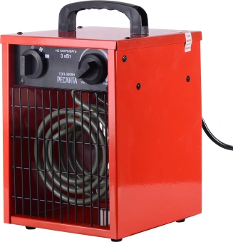 Тепловая пушка электрическая Ресанта ТЭП-3000Н 3000Вт красный - купить недорого с доставкой в интернет-магазине
